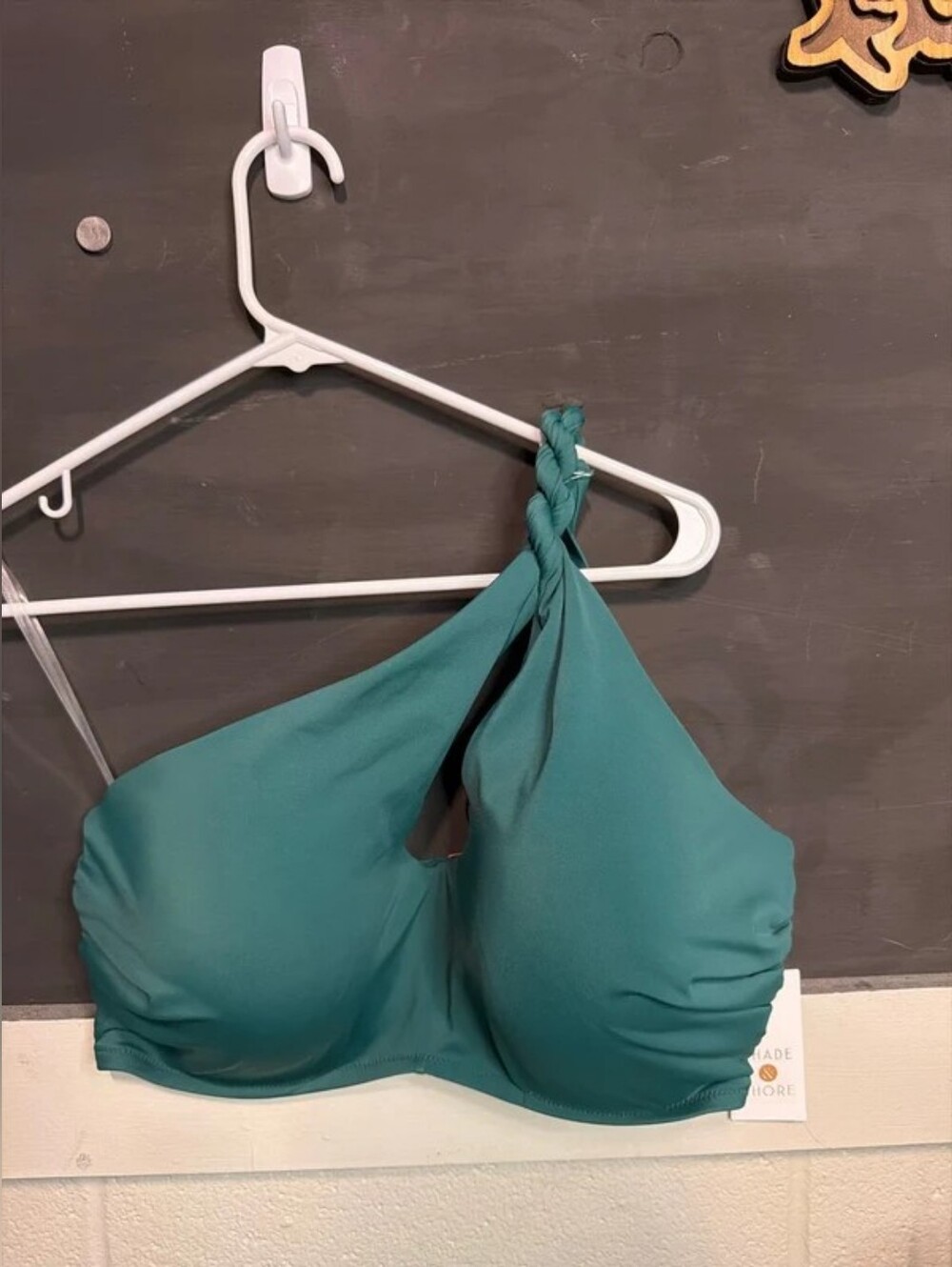 aerie Bright Blue Ribbed Underwire Bikini Set